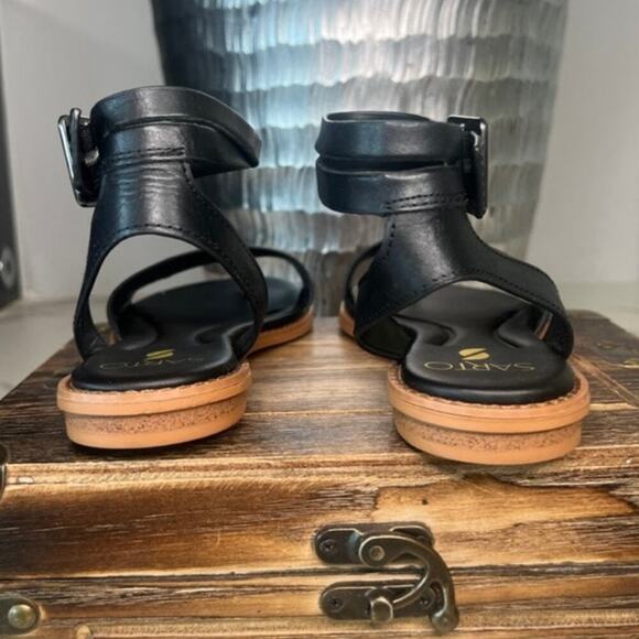 Franco Sarto Greene Strappy Sandals in Black - Picture 7 of 9